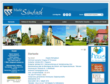 Tablet Screenshot of markt-simbach.de